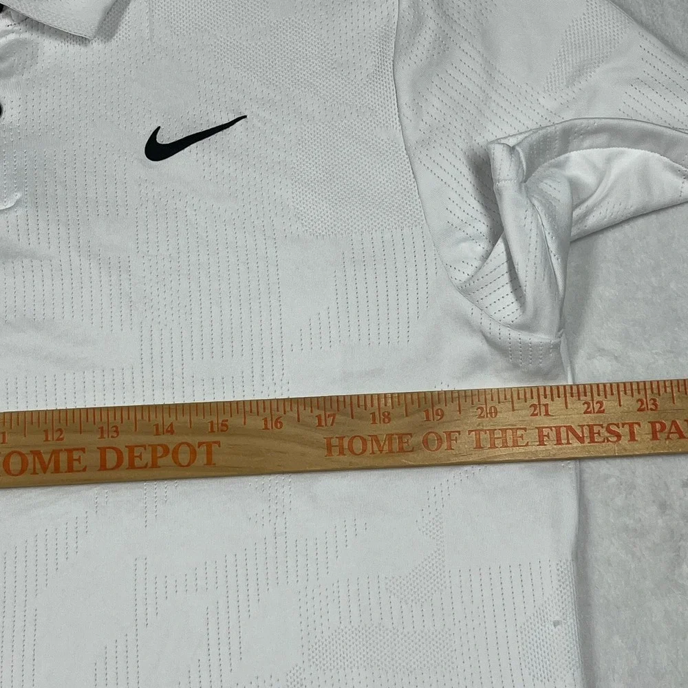 Nike Dri-FIT Tour Jacquard Golf Polo Mens L White TCU Horned Frogs  DR5303-100